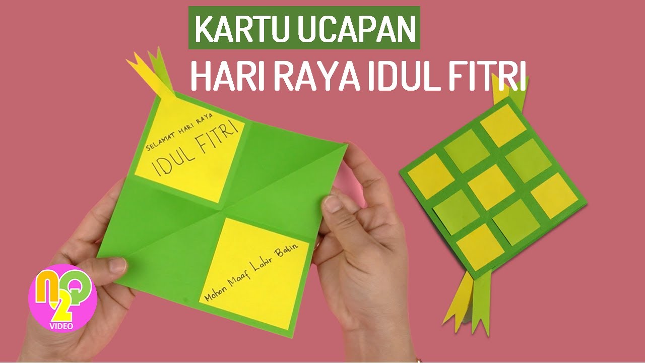 Kartu Ucapan Idul Fitri | Cara Membuat Kartu Ucapan Hari Raya Idul Fitri