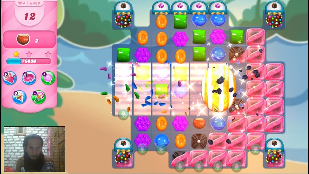 Candy Crush Saga Level 6439 - 2 Stars, 28 Moves Completed