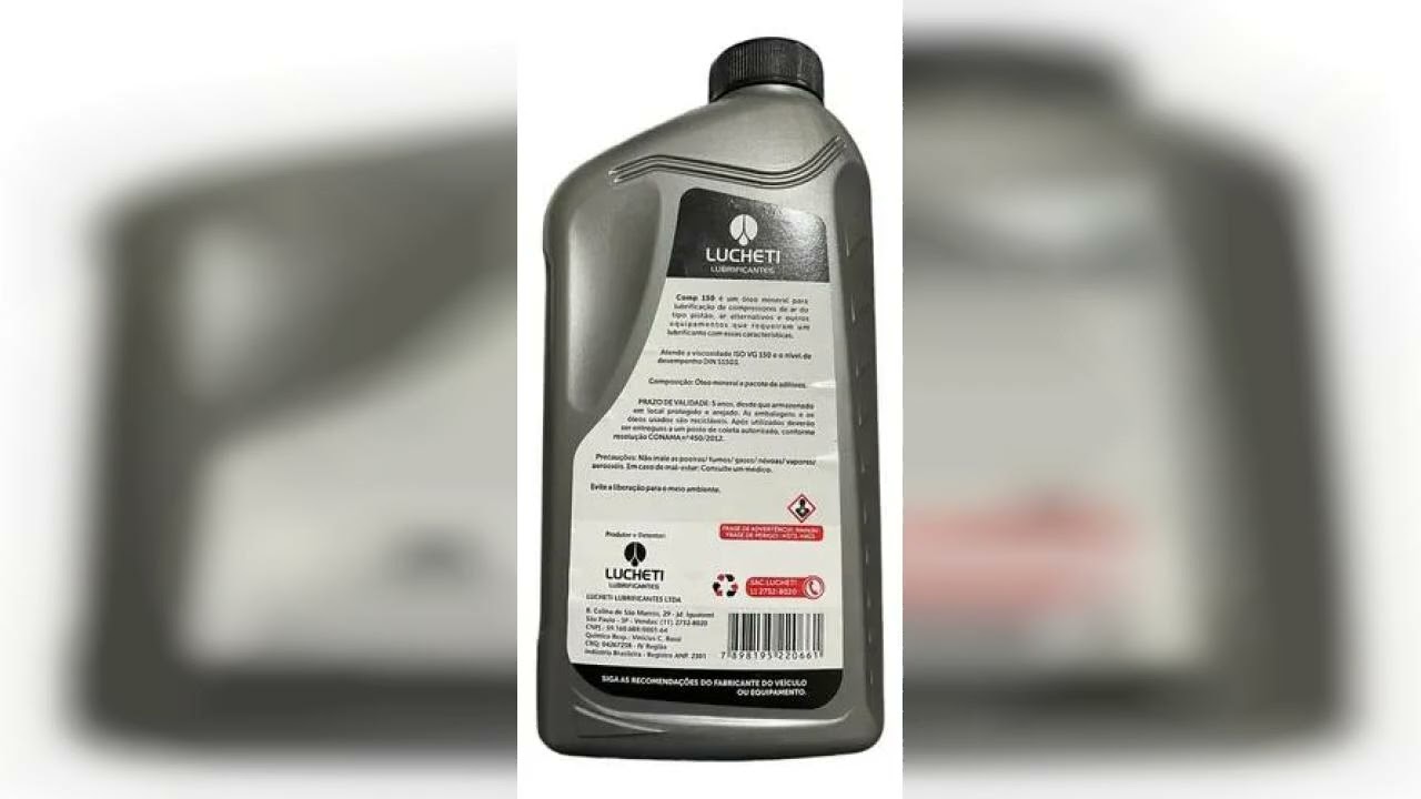 Review: &Oacute;leo Lucheti Compressors Iso Vg 150 Agr&iacute;cola Motor Pistao