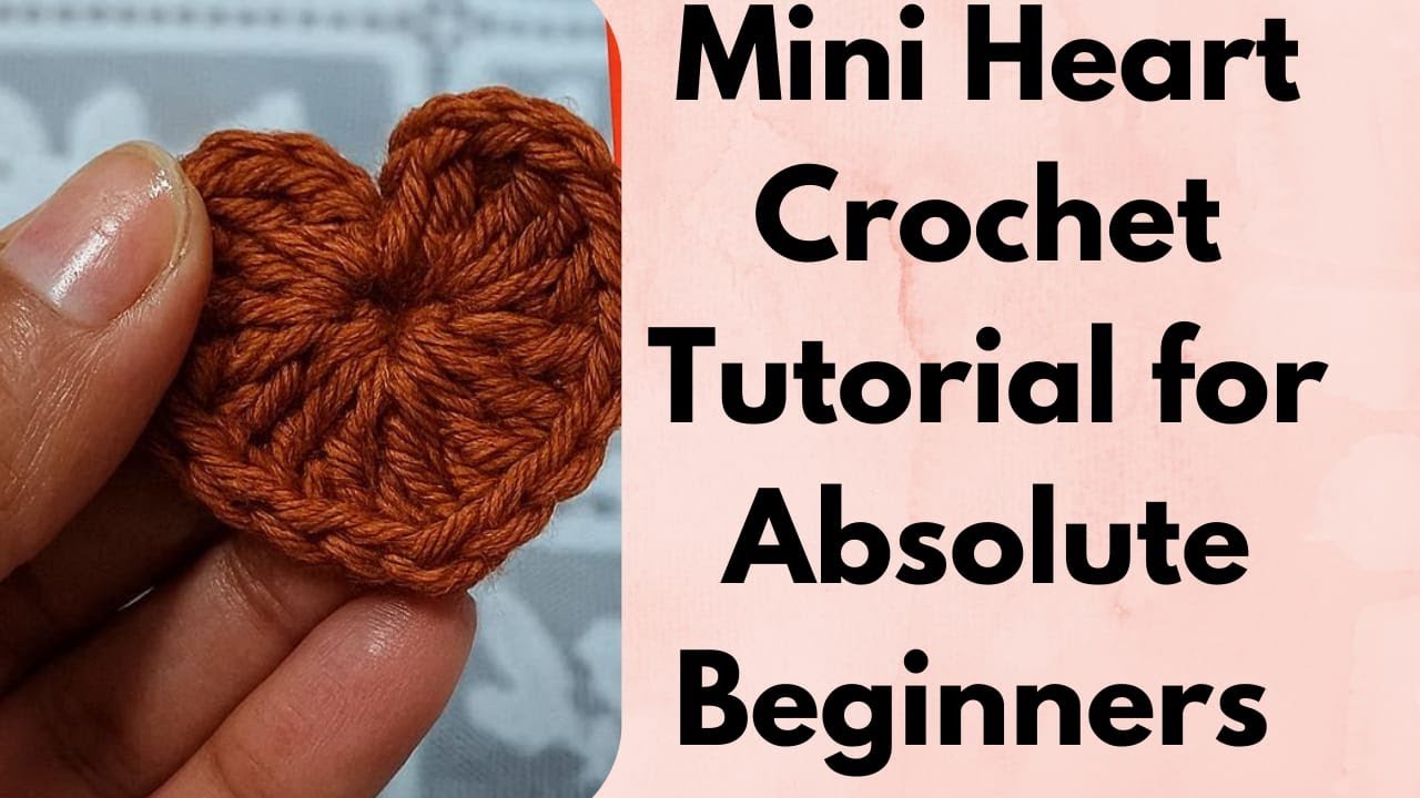 Easy Crochet Mini Heart Tutorial 💖 | Beginner Friendly | 5-Min Project