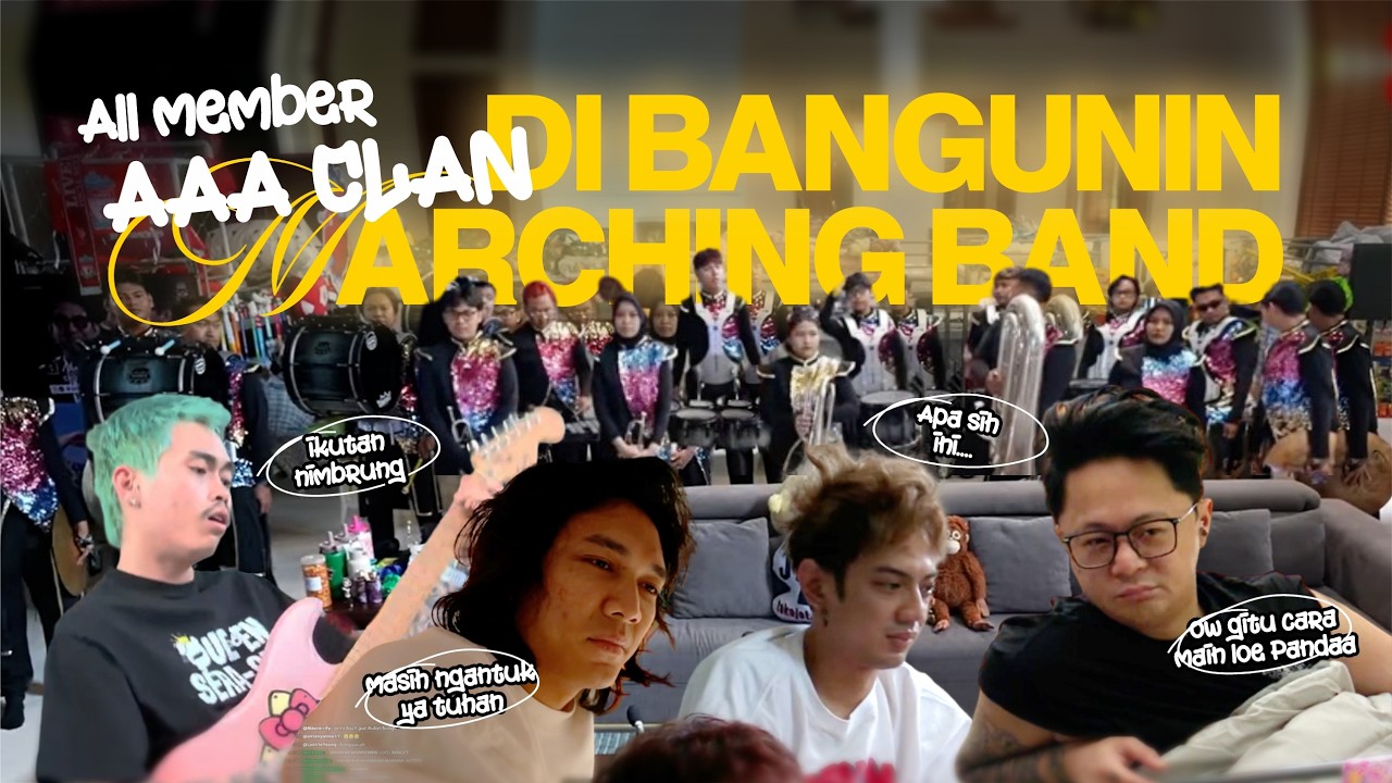 DI BANGUNIN MARCHING BAND DARI PADA DI BANGUNIN BARONGSAI | SI ALOY MEMBER BARU PEGANG GUITAR