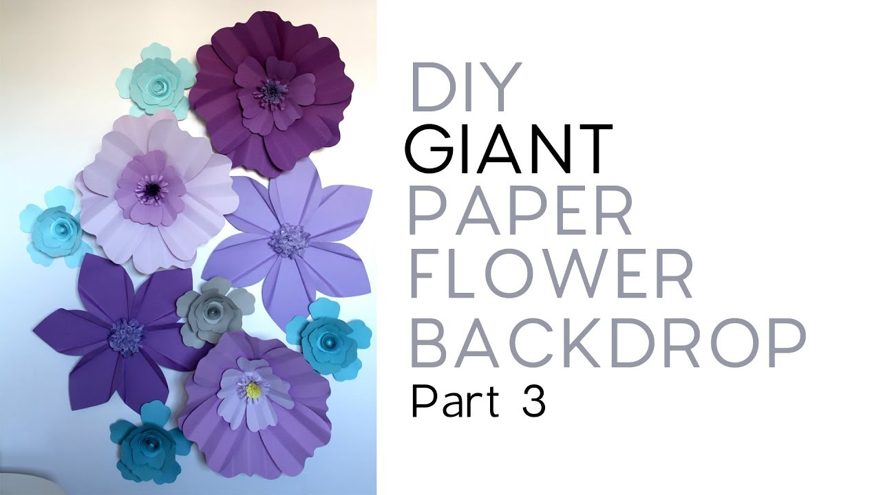 DIY Giant Paper Flower Backdrop - Part 3/3