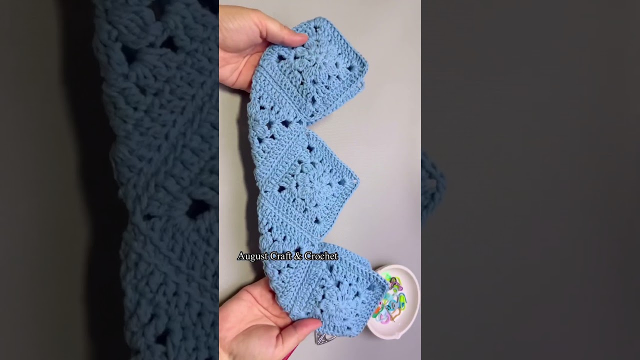 Crochet  granny square bag. #crochetbag #easybag #crochet #easybagmaking #diycroch&ecirc; #easycrochet