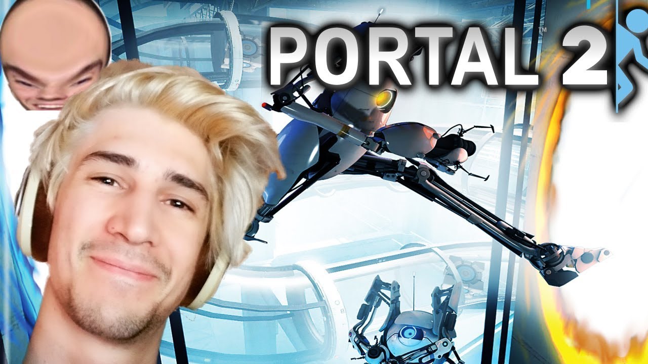 xQc Plays Portal 2 Single Player | with Chat