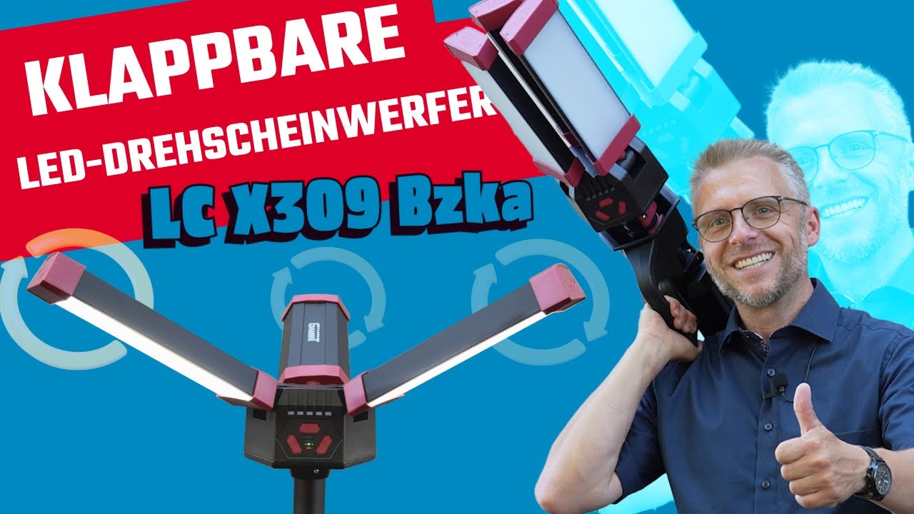 Klappbare LED-Leuchte für jede Arbeitsumgebung | LC X309 Bzka
