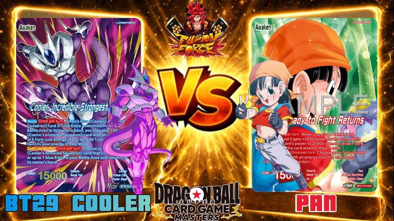 Dragon Ball Masters Locals BT29 Cooler vs Red Pan