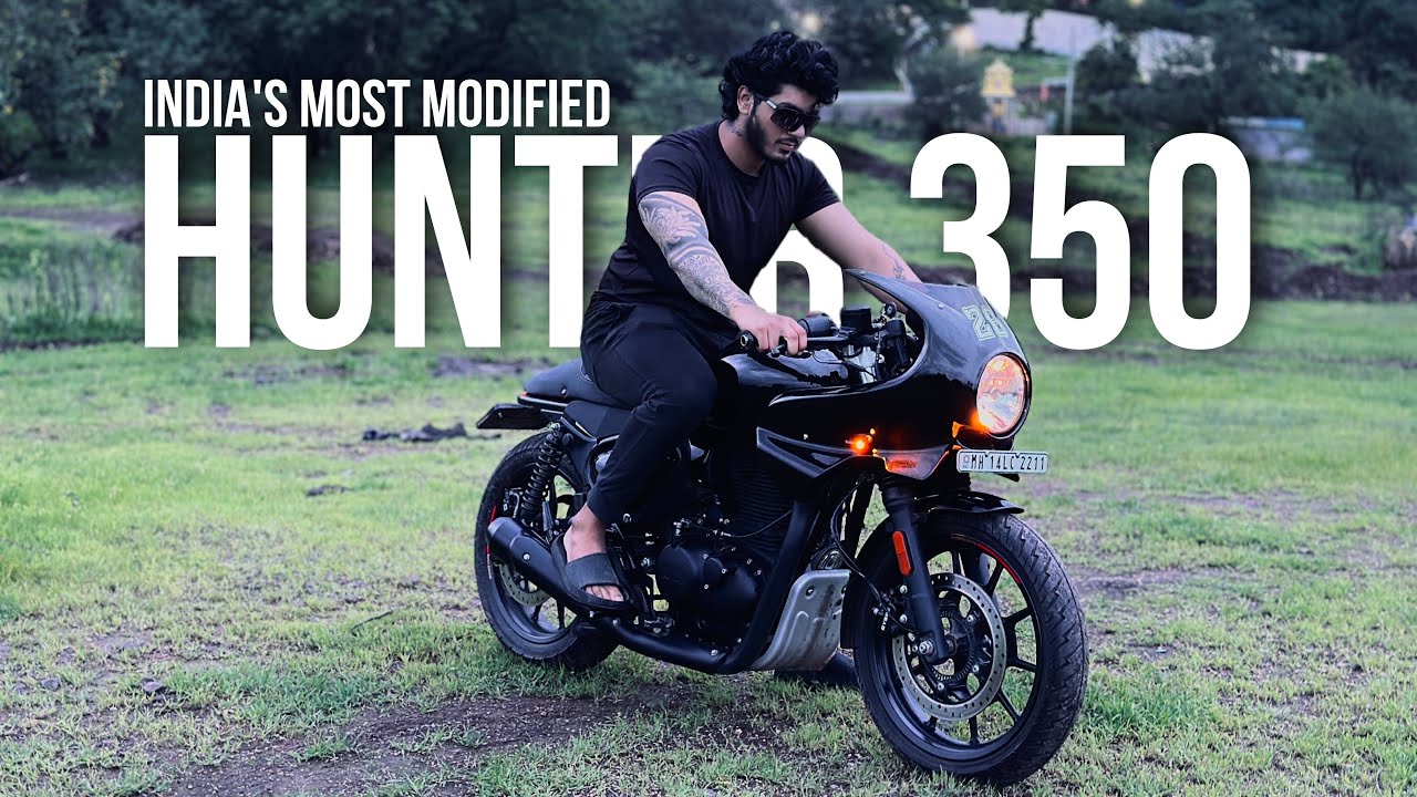 HUNTER 350 MODIFIED INTO A FAIRED CAFE RACER! 🔥 | INDIA’S INSANELY MODIFIED HUNTER 350🔥 |