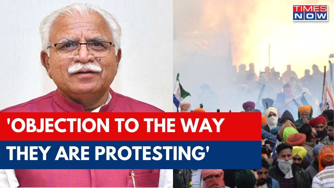 Farmers Protest: Haryana CM Khattar On Ongoing Agitation-'Tractor Is Not A Mode Of Transport'