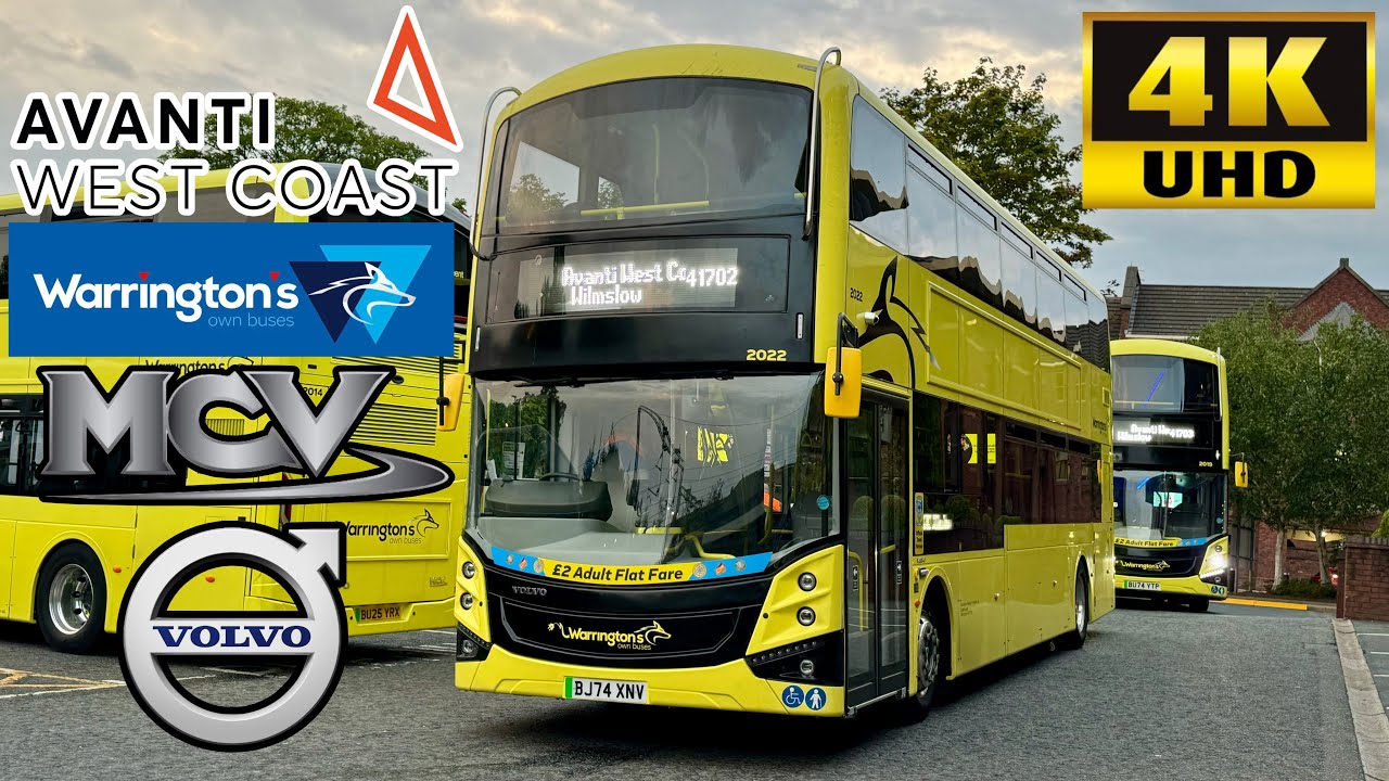 [Avanti West Coast Rail Replacement Bus: Wilmslow to Stockport] Warrington's Own Buses MCV Volvo BZL