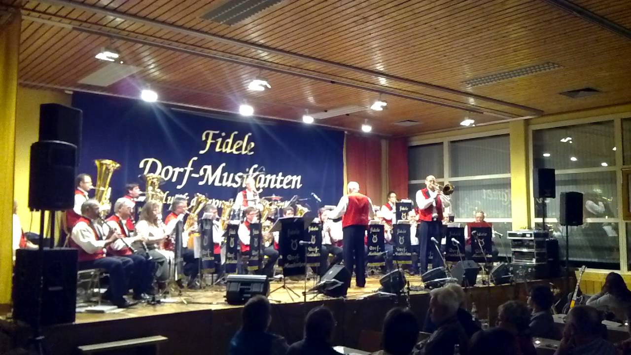 Die Fidelen Dorfmusikanten Bayrische Polka Doppelkonzert Fröhnd 3-11-12