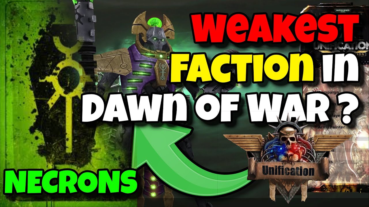 Why Do Necrons Feel So Weak in Dawn of War Unification Mod #necrons #dawnofwar #unificationmod #rts