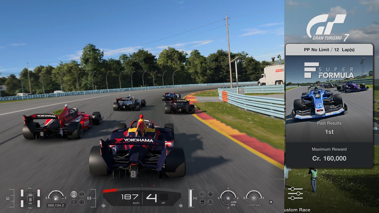 Gran Turismo 7 | Super Formula Watkins Glen Long Course Difficult Hard - SF23 Honda [Hard Tyre]