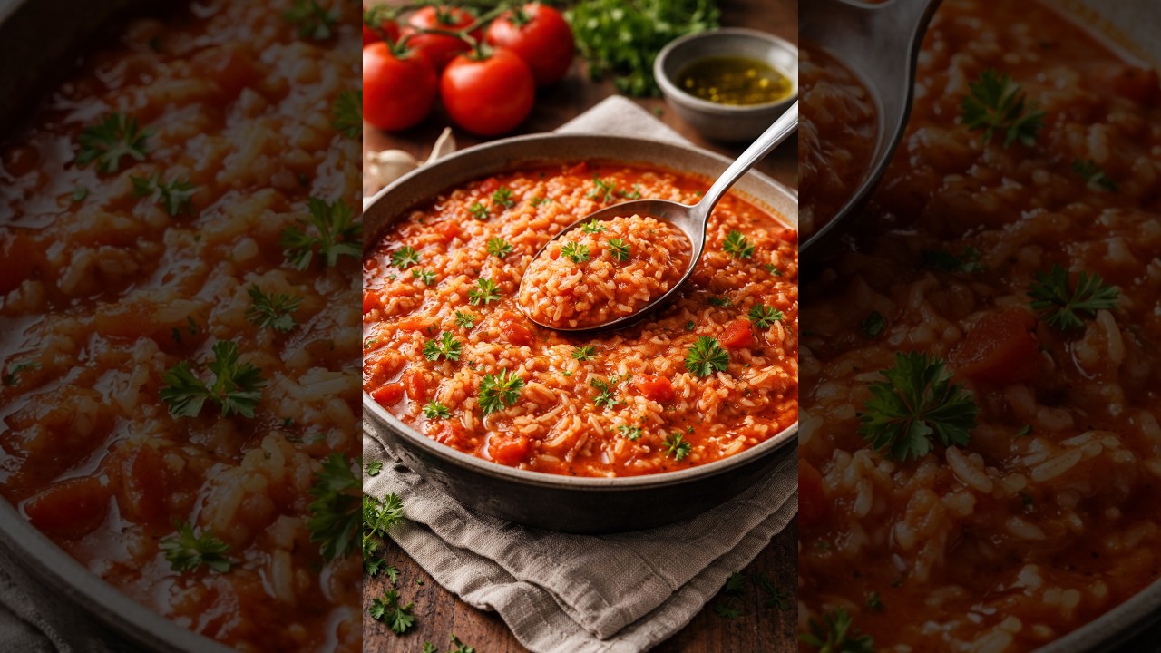 O Arroz de Tomate Mais Fácil e Saboroso! Quick & Easy Tomato Rice !