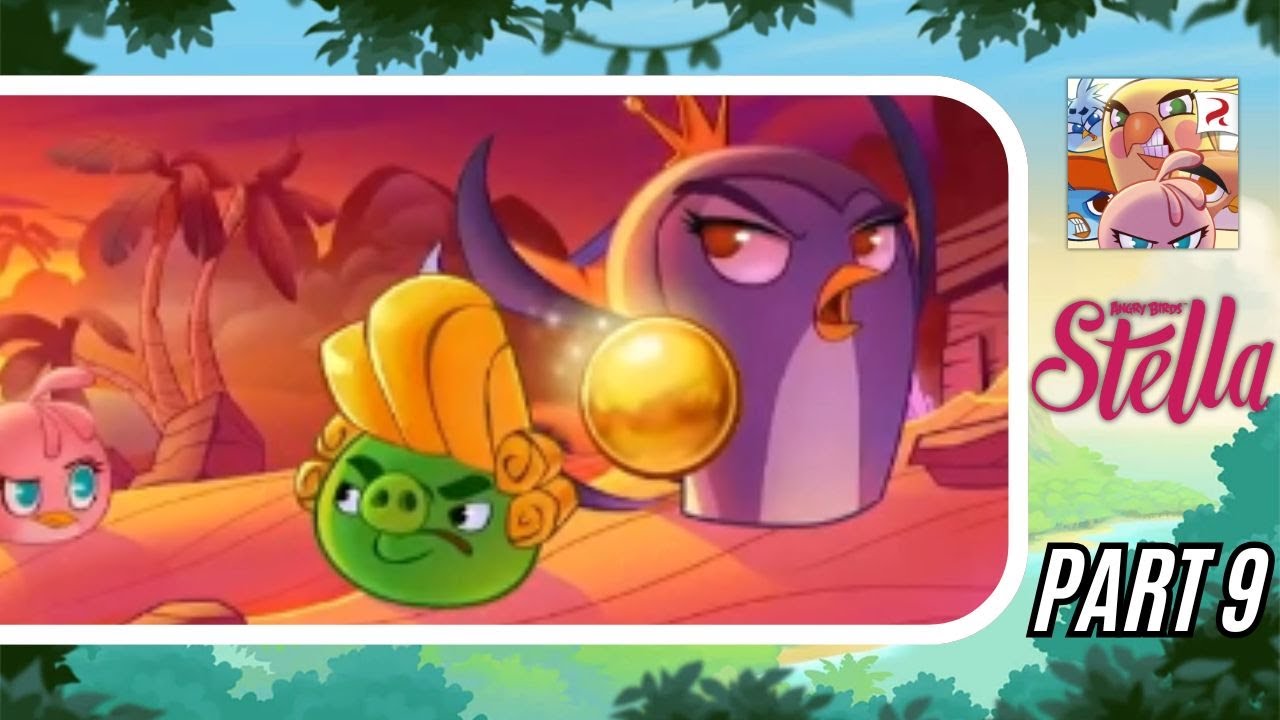 Angry Birds Stella Part 9: Beach Day (Chapter 2) Levels 46-60 + Wall of Pigs 4 & Giant Clam Level