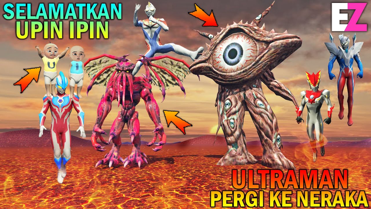 ULTRAMAN SELAMATKAN UPIN IPIN DI NERAKA JAHANNAM - GTA 5 SULTAN BOCIL