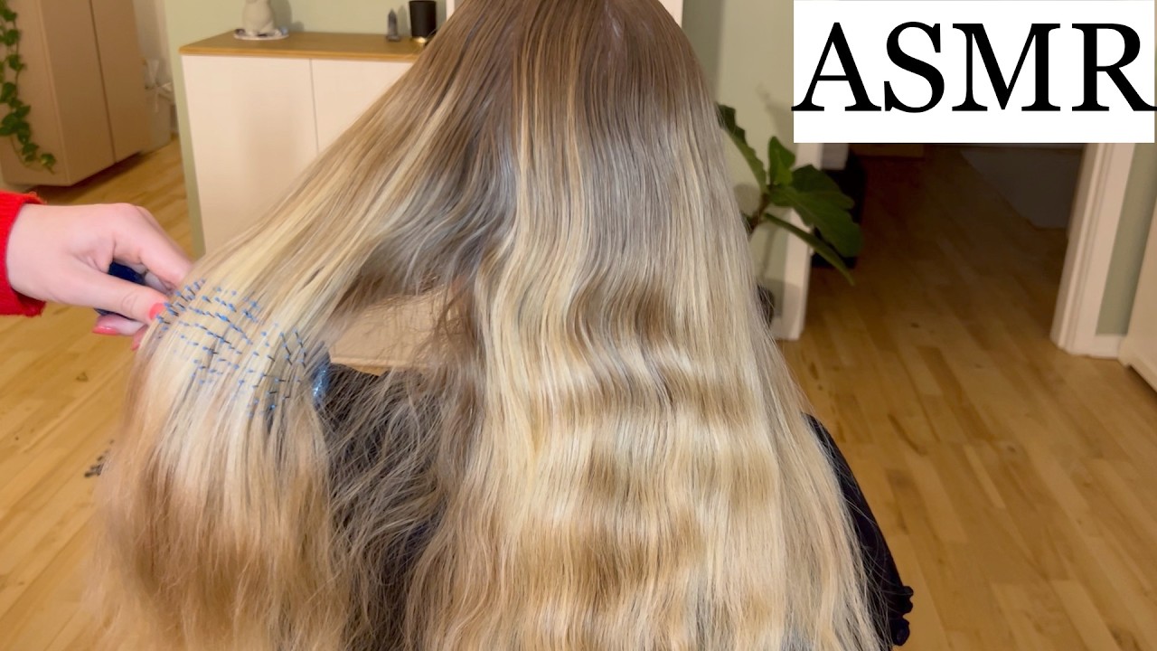ASMR | Hair Brushing on Different Hair Types - Relaxing & Soothing (No Talking)