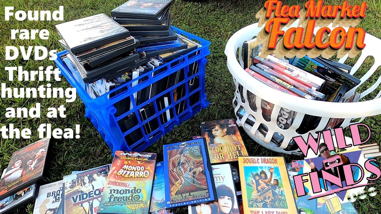 Hunting the Flea Market AND Thrift Stores for media. Score awesome Records, DVDs, VHS, Video Games
