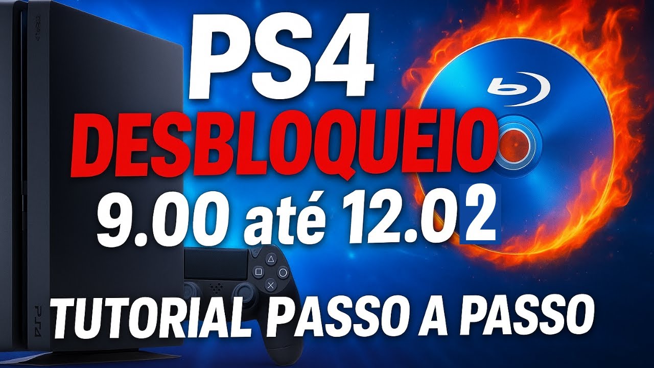 PS4 desbloqueio 9.00 até 12.52 TUTORIAL passo a passo BLURAY DISK