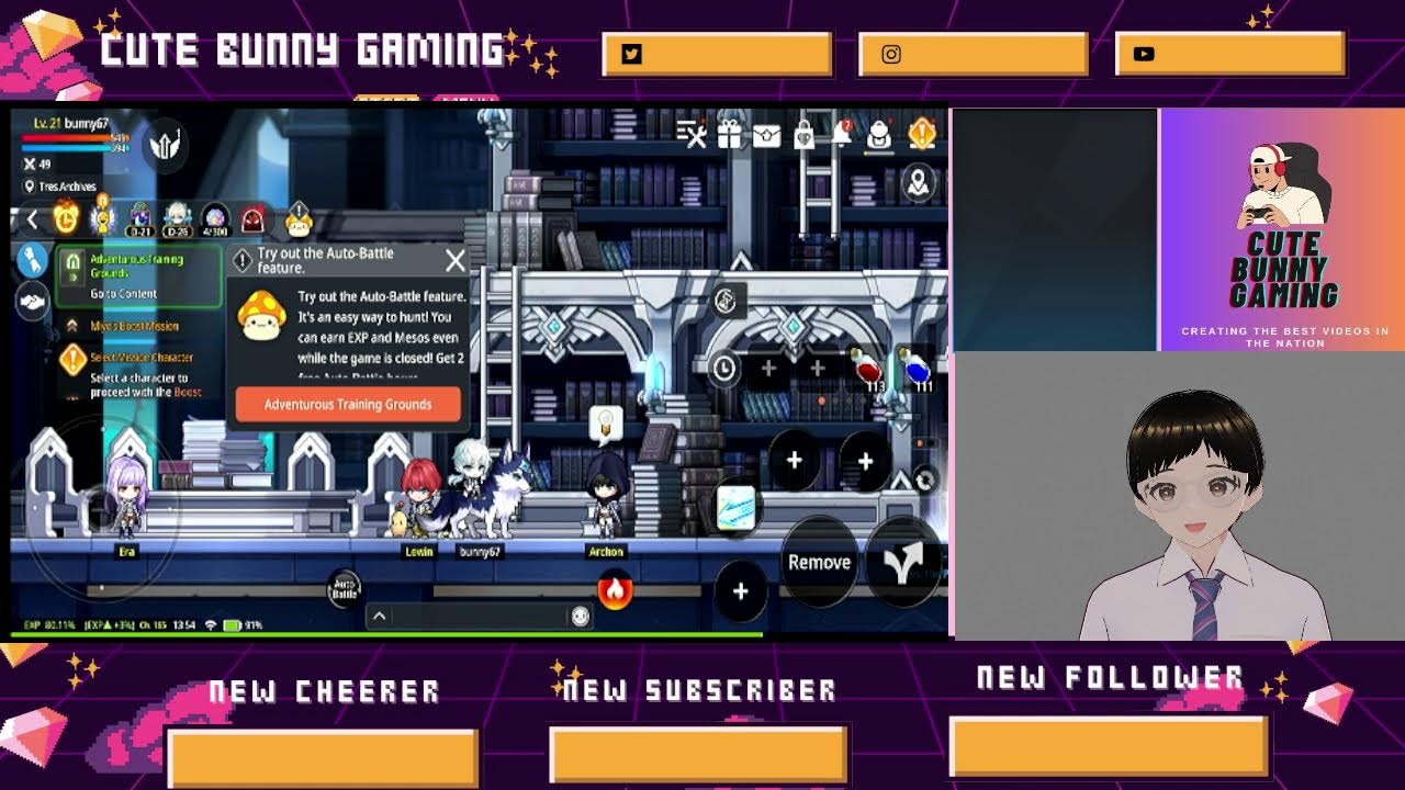 maplestory M global stream: how to level up your character 2-13-2025