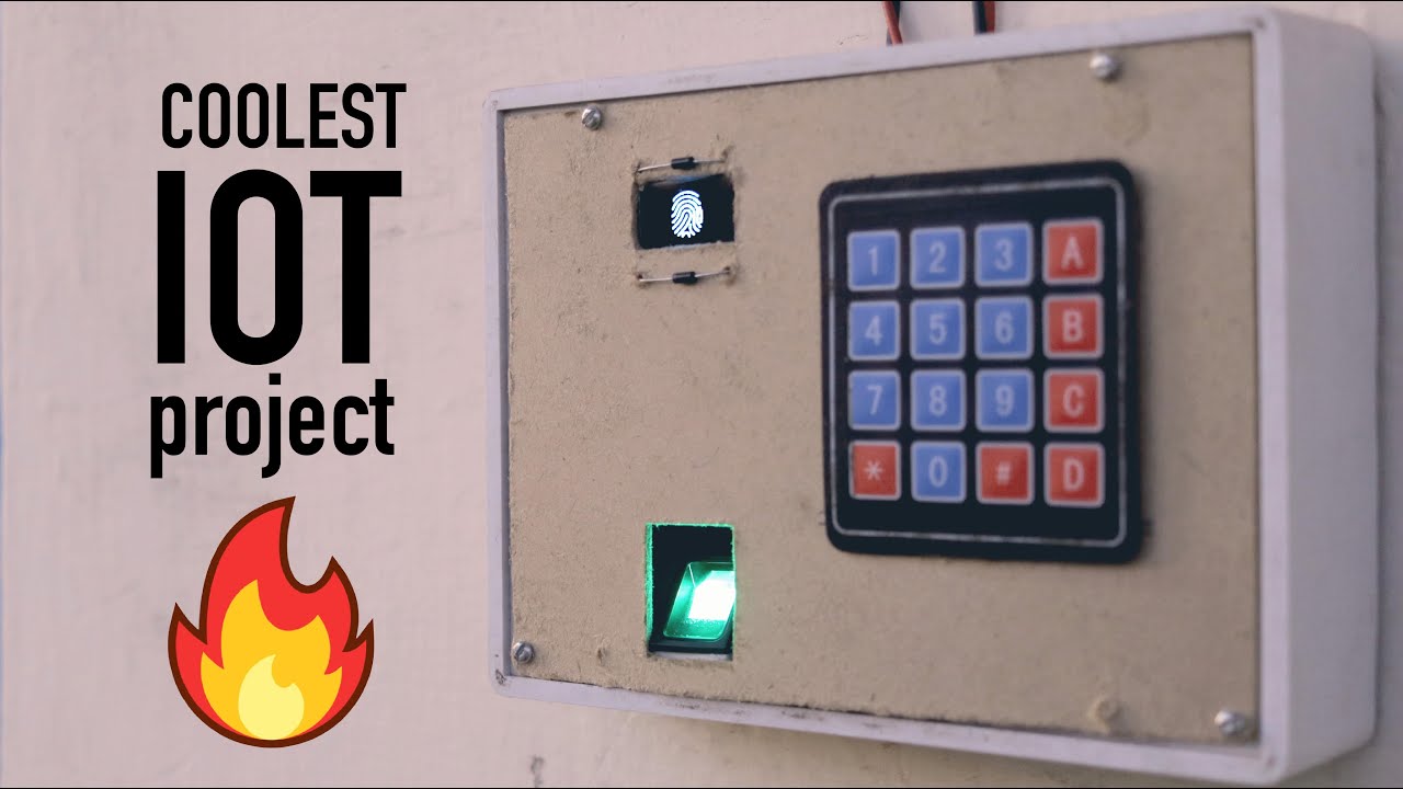 Standalone IoT security project using ESP32 | Fingerprint Sensor | Hex Keypad | IoT Projects |JLCPCB