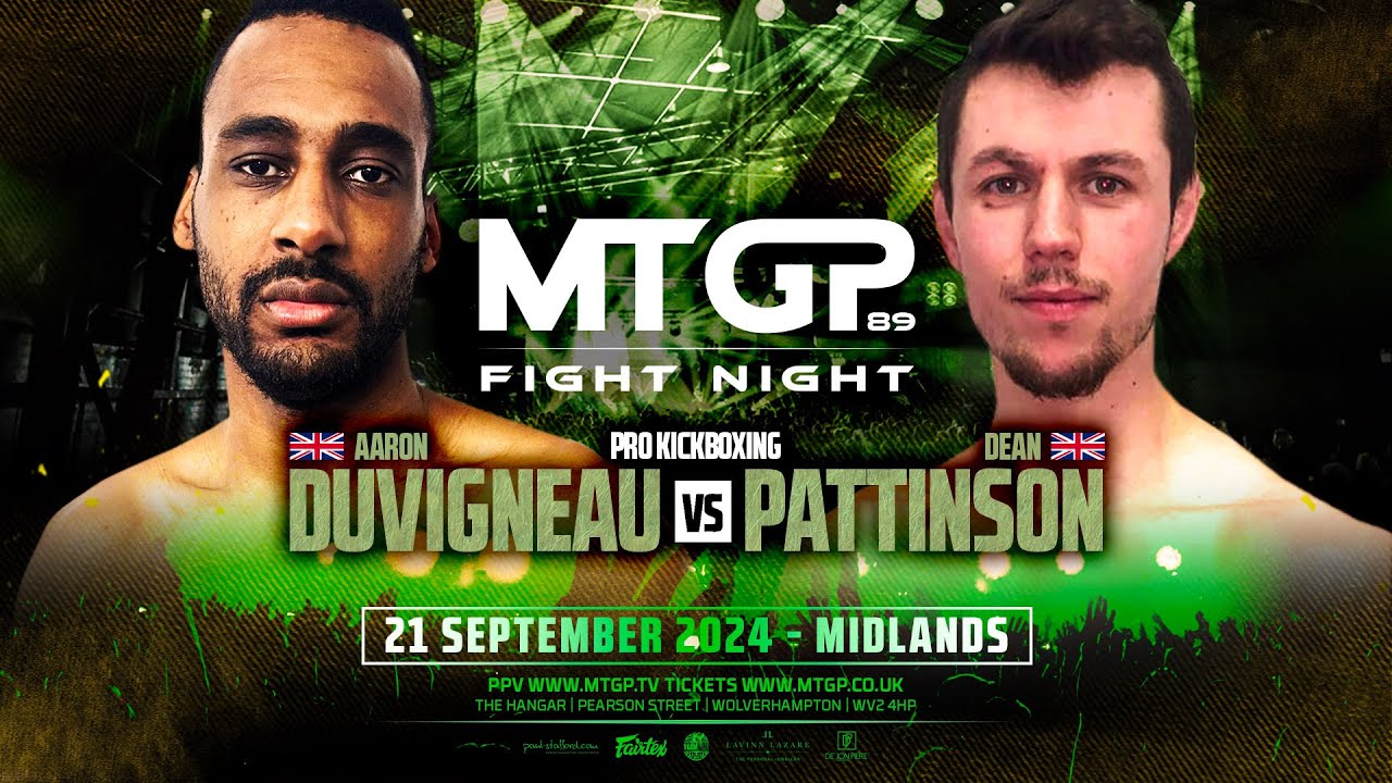 Аарон Дювиньо против Дина Паттинсона // MTGP Fight Night 89 // 21.09.2024 // Вулверхэмптон