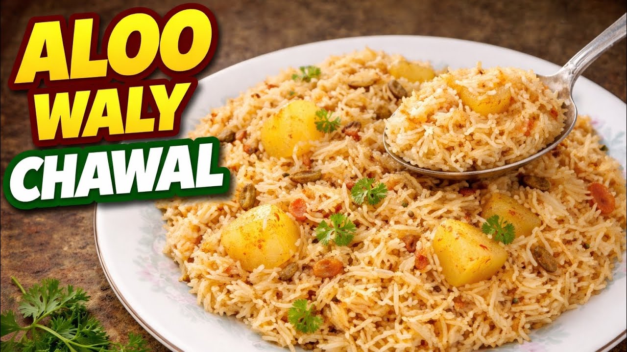 Aloo Waly Chawal Recipe | Simple & Tasty Potato Rice | Easy Lunch Recipe