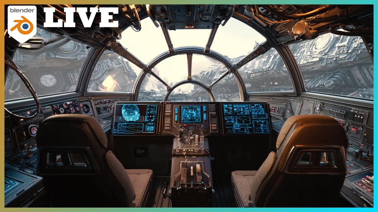 Creating a Spaceship Scifi Interior in Blender