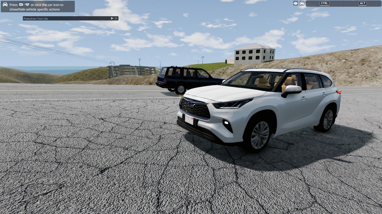 BeamNG drive  Toyota Highlander platinum AWD 2026 pov drive