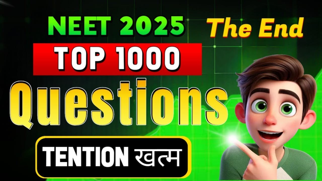 NEET 2025  THE END✅ CHEMISTRY 😱|| 1000Q GURNTEE 175+ || BEST QUESTIONS WITH BEST EXPLANATION