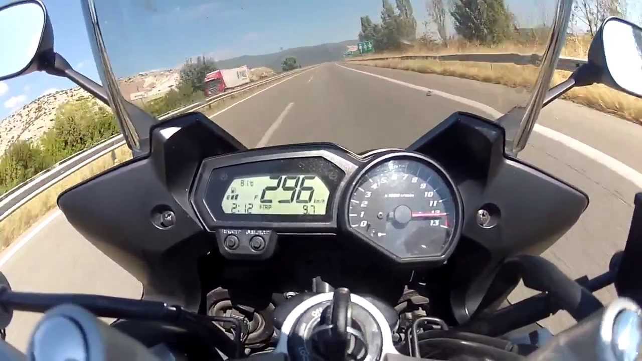 FZ1 FAZER TOP SPEED 296km