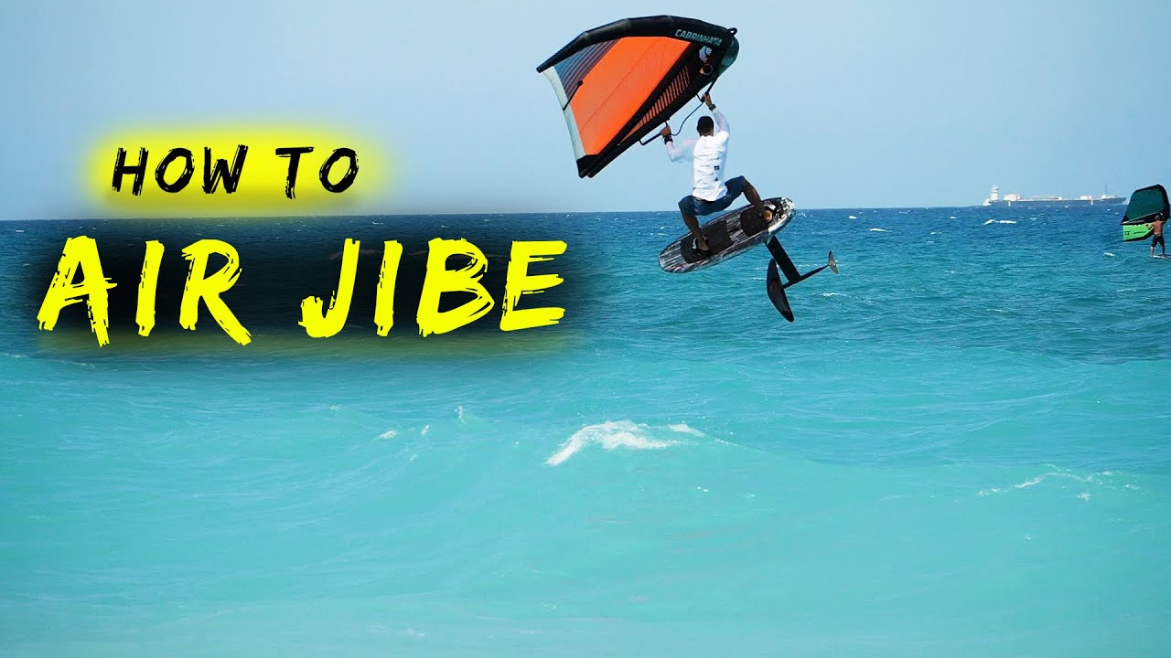 How to air jibe - toeside 180 | WING FOIL