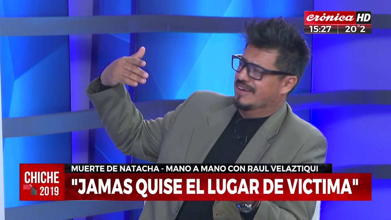 Caso Natacha Jaitt: Chiche mano a mano con Raúl Velaztiqui