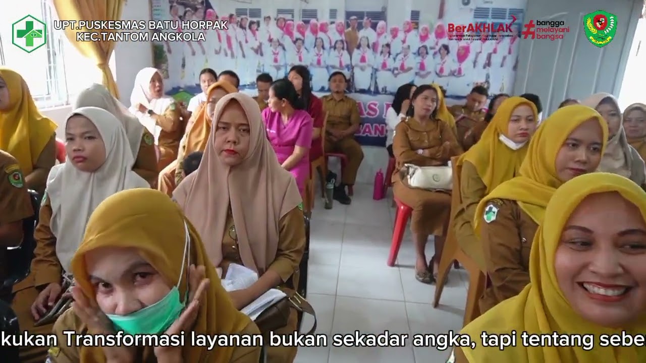 Puskesmas batu horpak melakukan rapat untuk kemajuan pelayanan