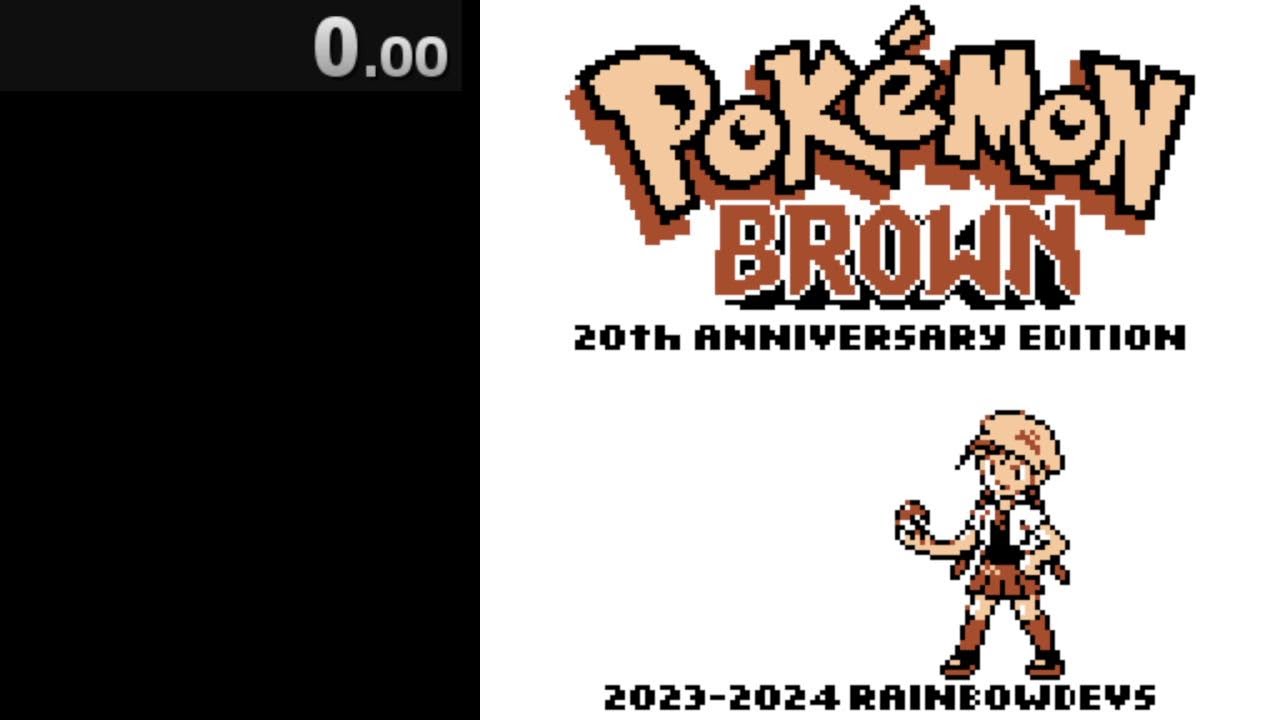 Pokemon Brown Speedrun Practice Possibly video slop later