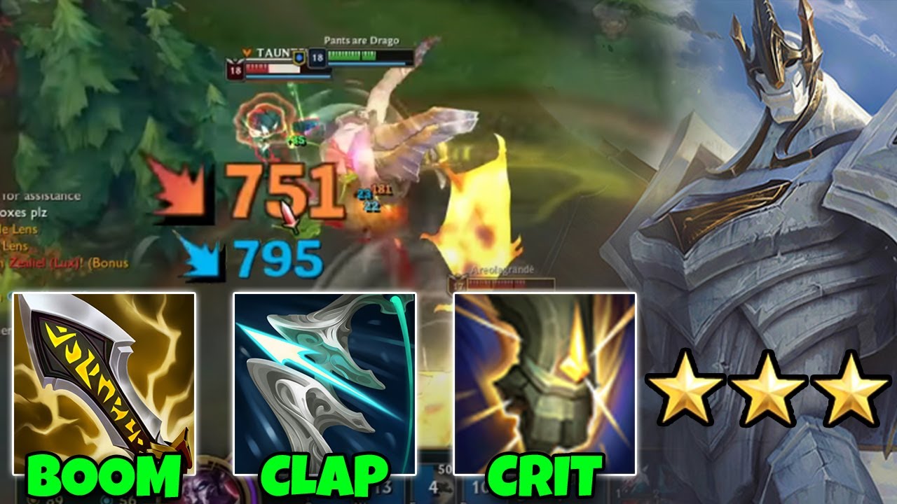 Bronze 2 Viewer tells me to try Full Crit Galio.. and I start 1-shotting everyone with my claps