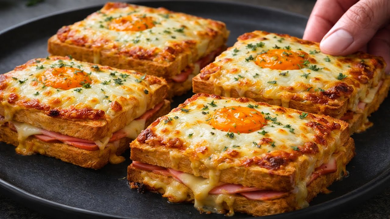 Вы еще никогда не пробовали такой вкусный завтрак – тосты с яйцом прямо из духовки всего за 5 минут!
