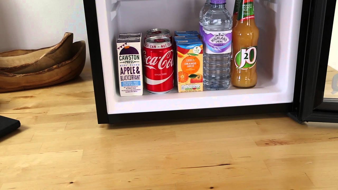 iceQ 49 Litre Drinks Glass Door Fridge Black