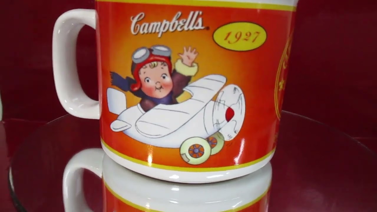 Retro Campbell's Kids 100 Years 1904-2004 Limited Anniversary Soup Mug Bowl EUC
