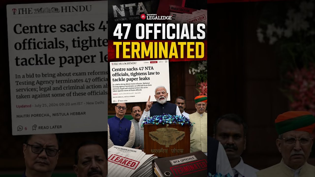 Centre Sacks 47 NTA Officials | NEET Paper Leak #nta #neetpaperleak #shorts