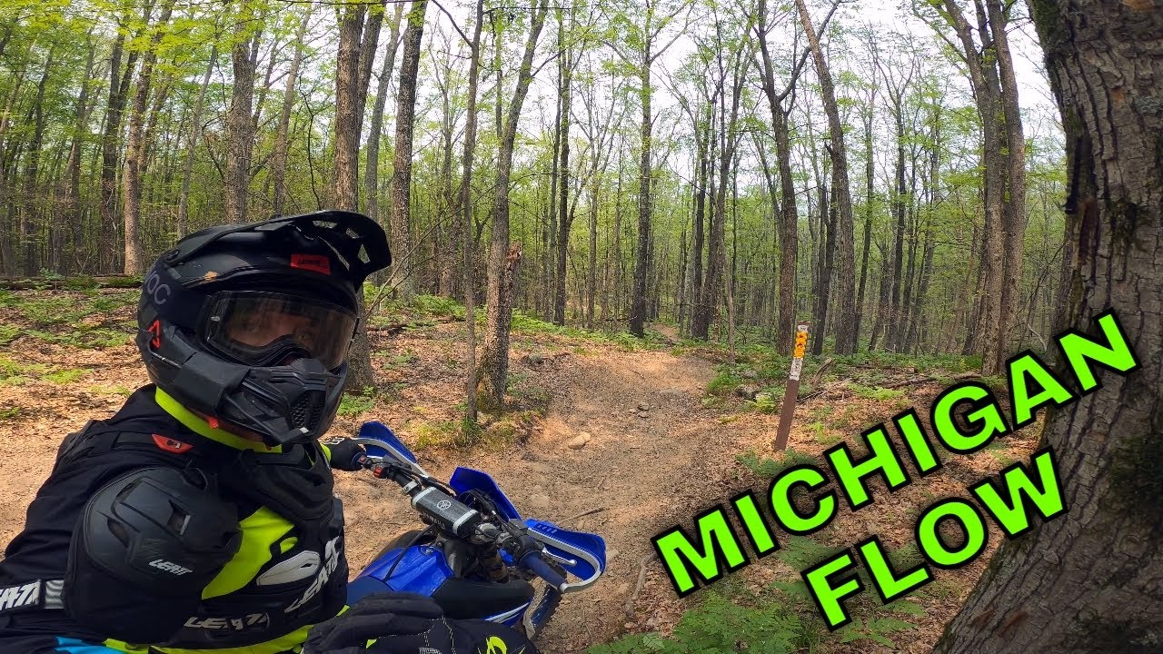 Dirt Bike Trail Riding in Michigan ( Little O ORV Trail ) Best Dirt Bike Trails in Michigan