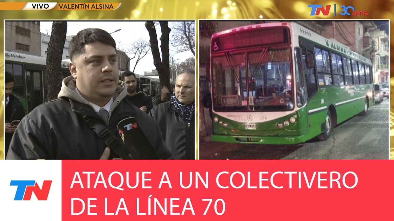 NUEVO ATAQUE A UN COLECTIVERO I Fue a un chofer de la línea 70 que ahora está de paro