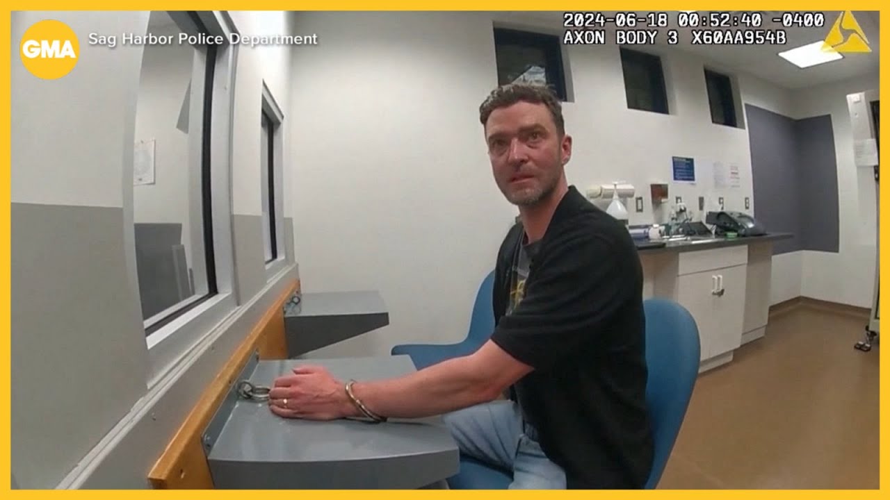 Justin Timberlake bodycam footage from DWI arrest released