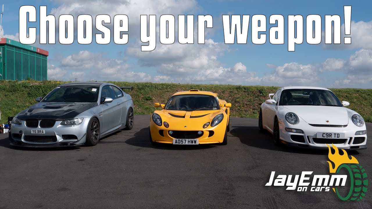Lotus Exige S vs Porsche 911 997 GT3 vs Supercharged BMW M3 E92 - Track Car Triple Test