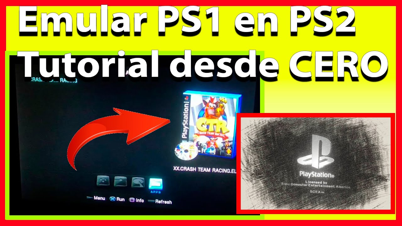 💥TUTORIAL PARA PRINCIPIANTES  🔴COMO EMULAR PS1 EN PS2 DESDE CERO