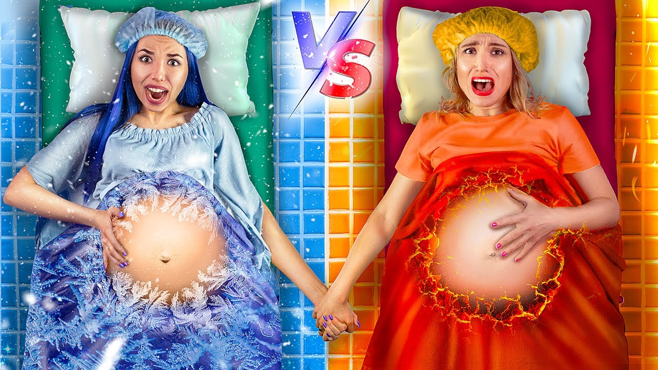 Ragazza Incinta Calda vs Ragazza Incinta Fredda! Situazioni Spassose in Gravidanza
