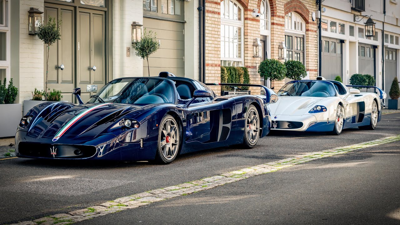 Double Maserati MC12 driving in London!! 2 of 50 built