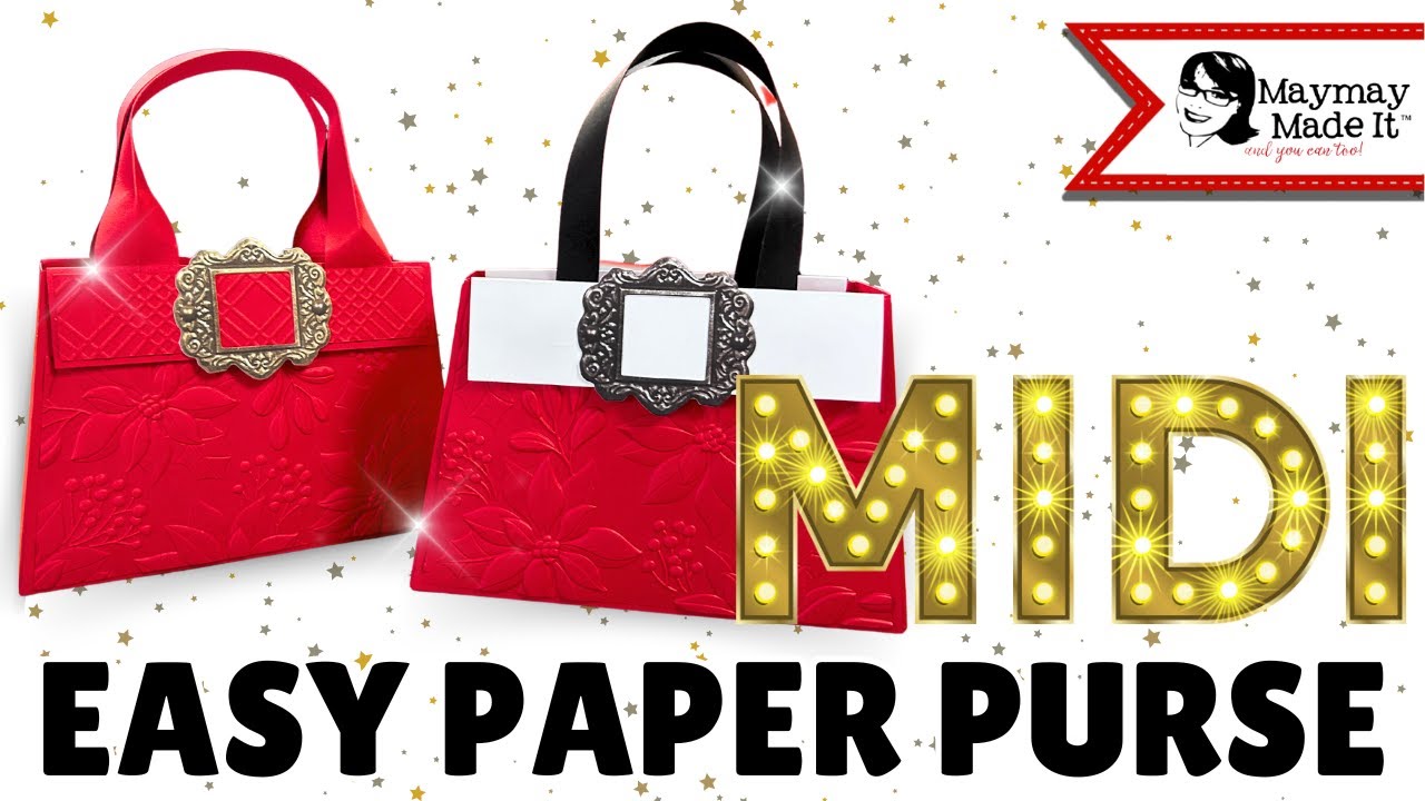 How to make a MIDI Paper Purse  Easy DIY