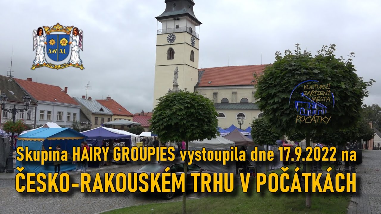 Skupina HAIRY GROUPIES vystoupila na Česko-Rakouském trhu v Počátkách.