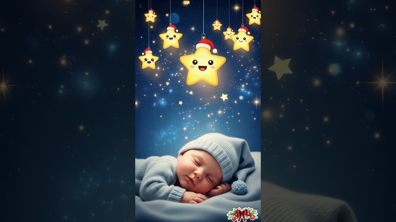 Baby Sleep Music 🎄 Winter Star Glow ❄️ Calm Holiday Sounds for Peaceful Baby Rest
