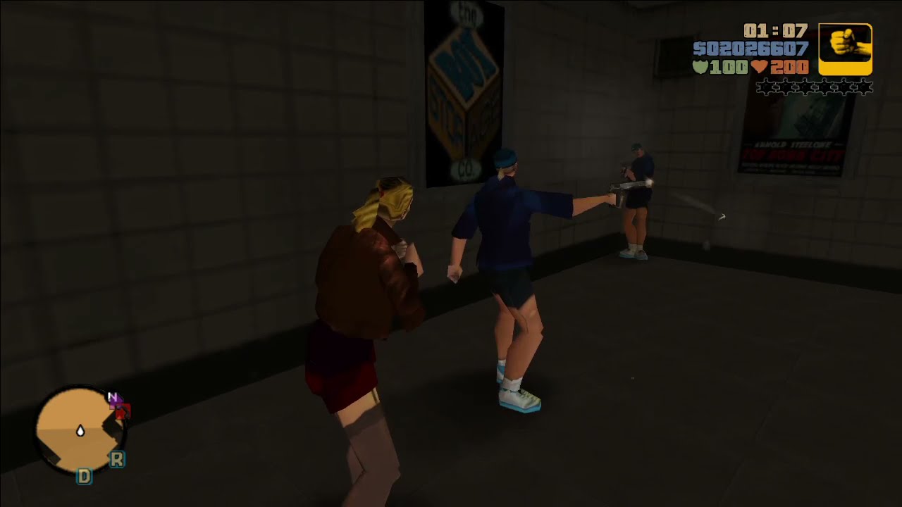 GTA 3 | Peds Riot #8 | Females Only at Airport Subway (PC)